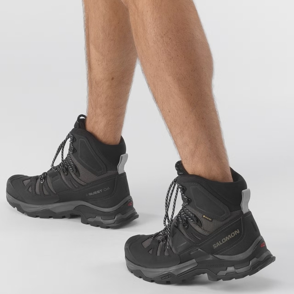 Salomon Quest 4 Gore-Tex Magnet/Black/Quarry Mens Contagrip Size 11 - Picture 4 of 8